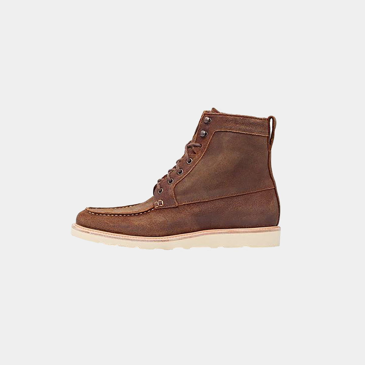 Mateo Waxed Moc-Toe Boot — Superstore Fashion display picture 1