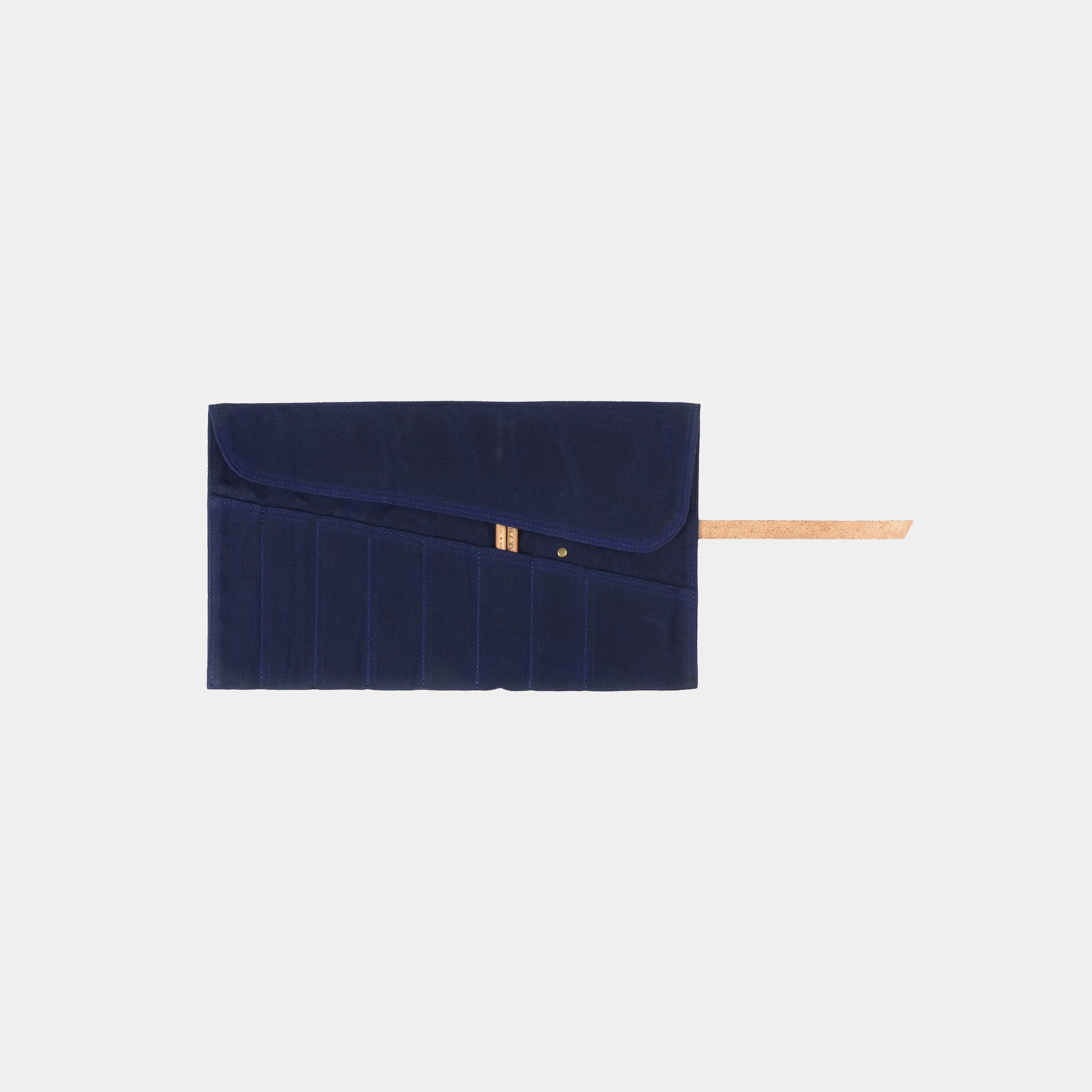 Waxed Canvas Pencil Roll Up